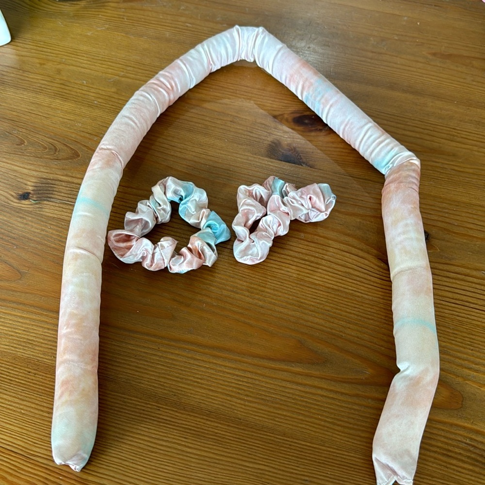 Satin Heatless Curling Set - Sunset Tie Dye